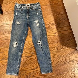 Abercrombie girls mini mom jeans 11/12